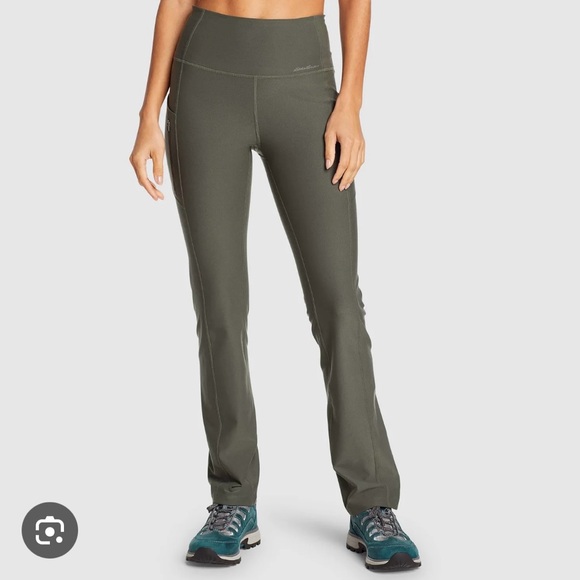NWT Eddie Bauer: Women's Trail Adventure High Rise Pants, Dark Loden, Size M - Picture 3 of 16